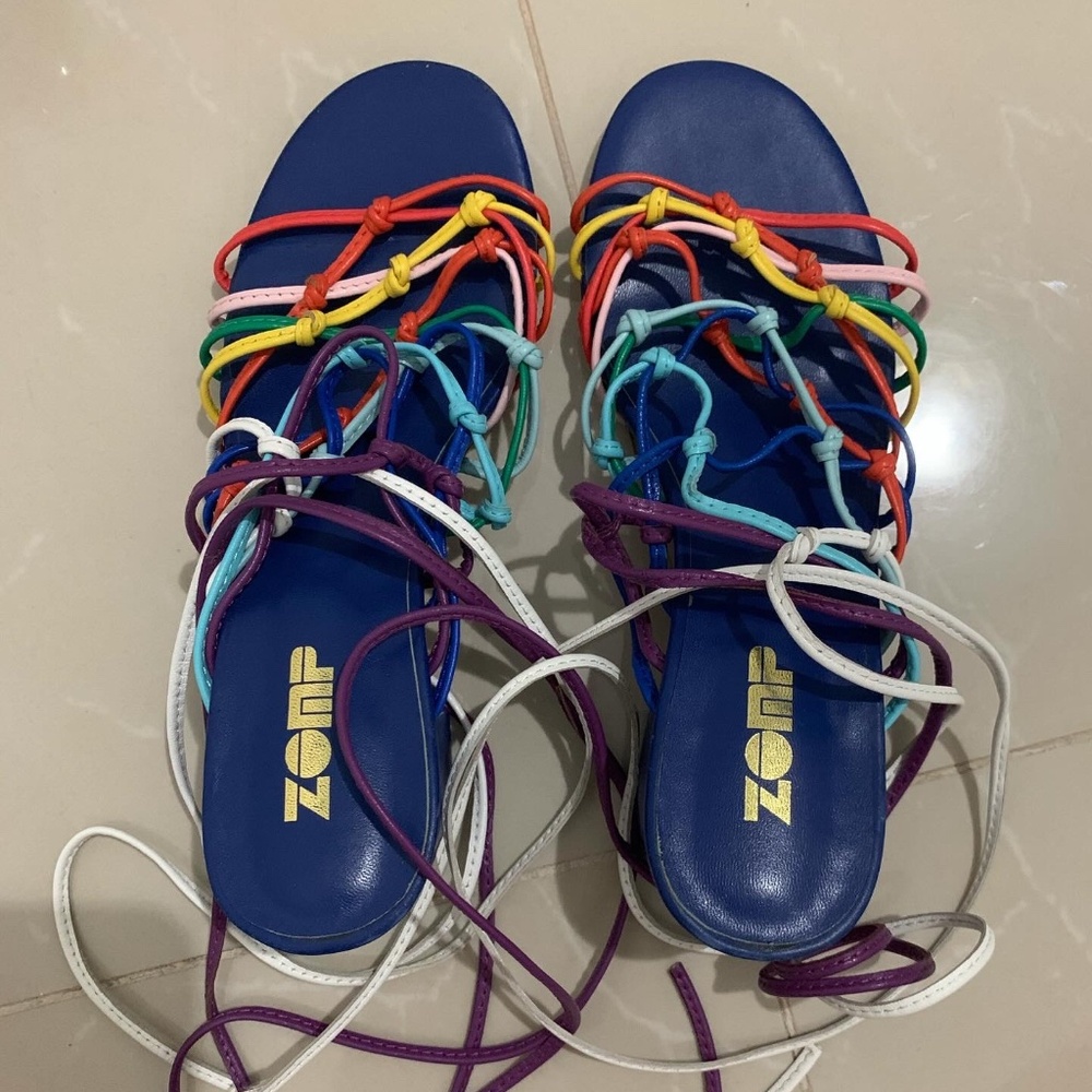 Zomp colourful sandals brand new